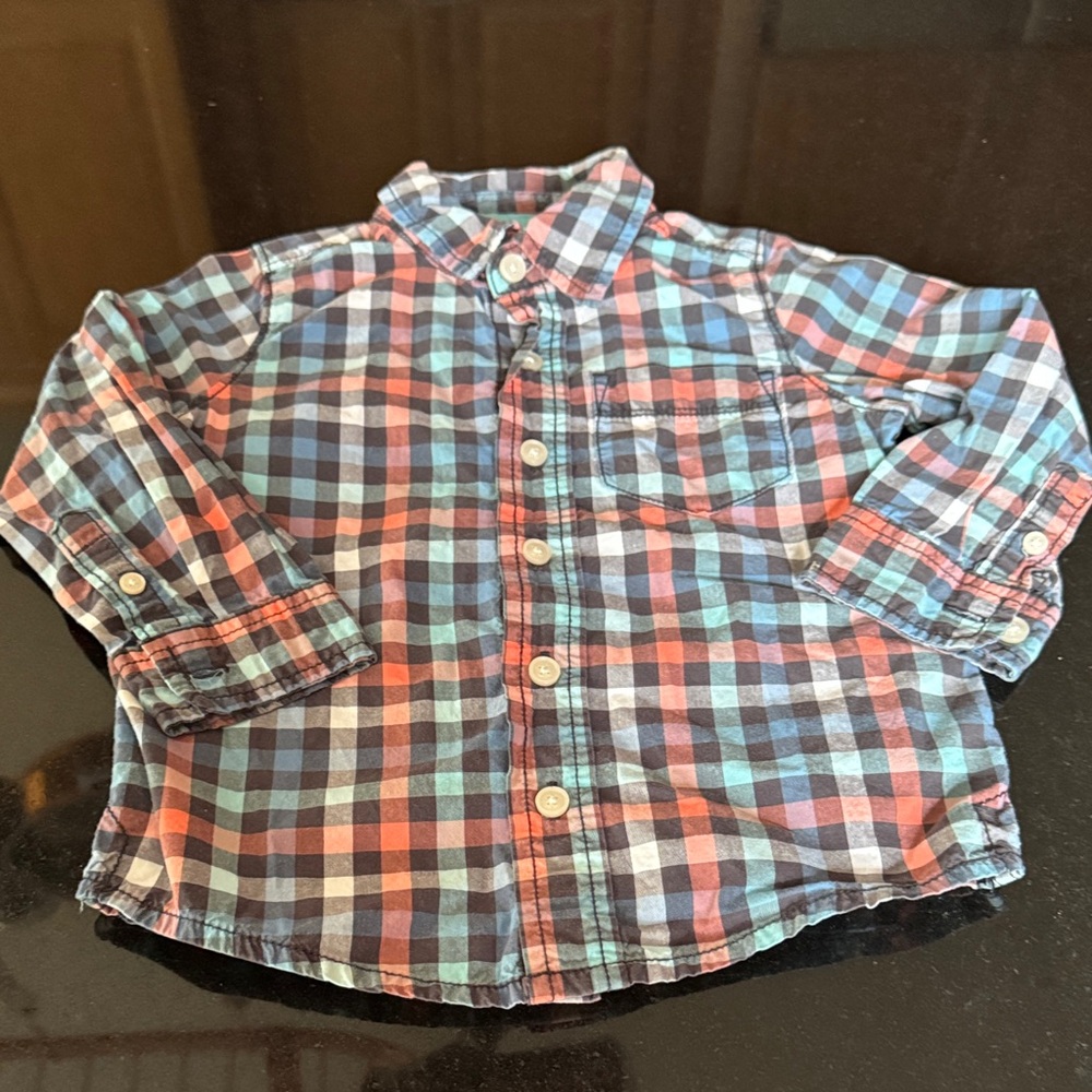 OshKosh B'gosh Multicolor Plaid Button Down Shirt
